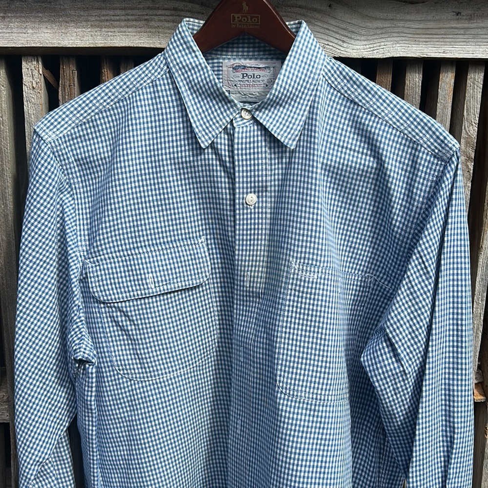 Ralph Lauren vintage shirt classic button down long sleeve two pocket gingham